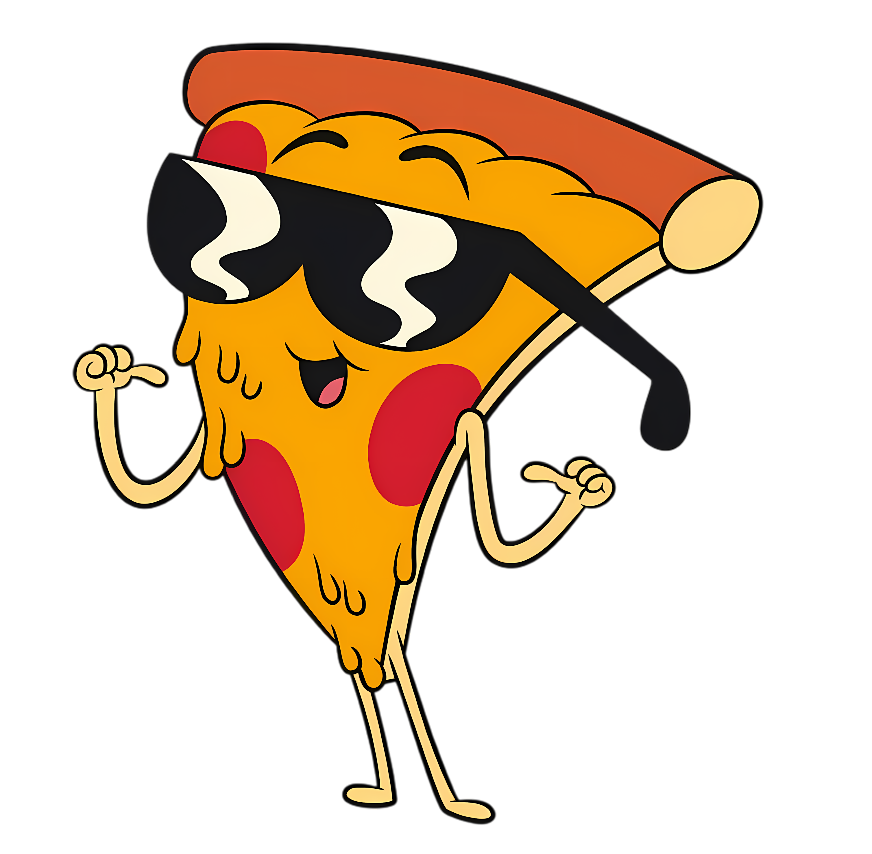 Steve Pizza, nosso mascote de óculos escuros